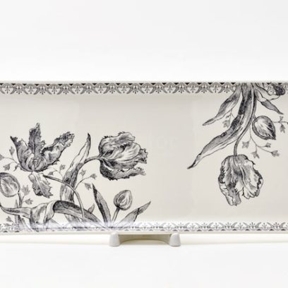 Блюдо прямоугольное «TULIPES NOIRES» Форма: GIEN Шампань. Фаянс. 360 мм.