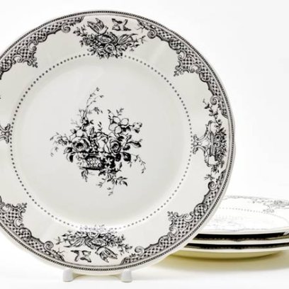 Набор тарелок столовый «FLEURS DEPAREILLEES» Форма: GIEN Шампань. Фаянс. 273 мм.