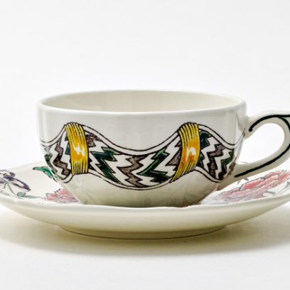 Чашка с блюдцем чайная DOMINOTE 1/2 GIEN Рошель