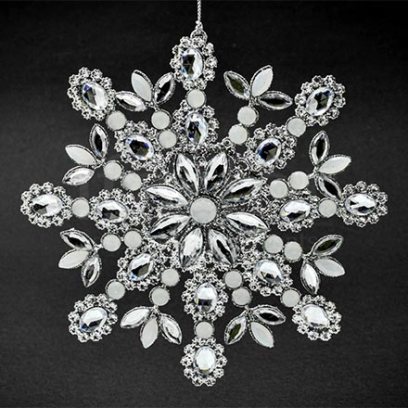 Елочная игрушка Ювелирная снежинка