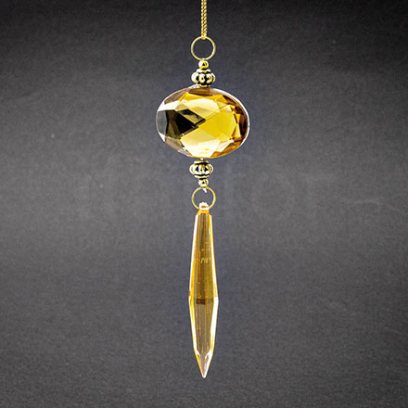 Елочная игрушка Ювелирная подвеска золотистая 1