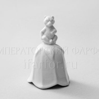 Колокольчик «Колокольчик-медведь» Форма: Колокольчик. Твердый фарфор. 60 мм.