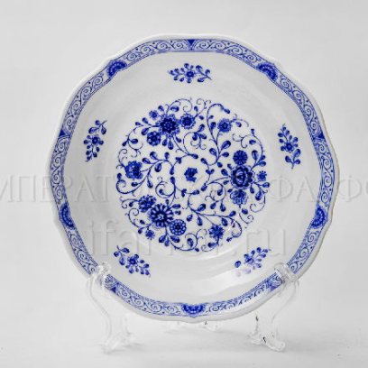 Салатник «Alte Ranke blau» Форма: Marie-Luise 1150. Твердый фарфор