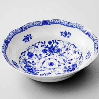 Салатник «Alte Ranke blau» Форма: Marie-Luise 1150. Твердый фарфор
