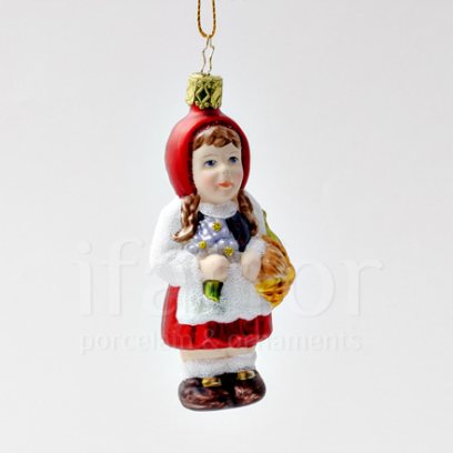 Елочная игрушка Красная шапочка