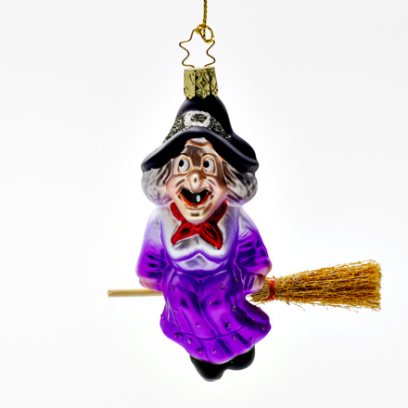 Елочная игрушка Ведьма на метле