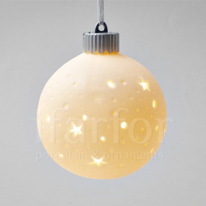 Елочная игрушка Светящийся шар Звезды