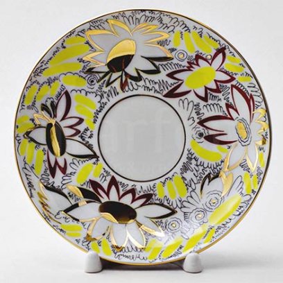 Блюдце чайное Золотые ромашки Тюльпан