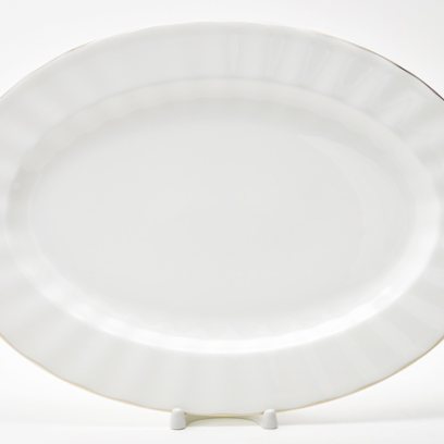 Блюдо овальное «Платиновая лента 2»