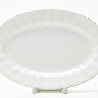 Блюдо овальное Платиновая лента Нега