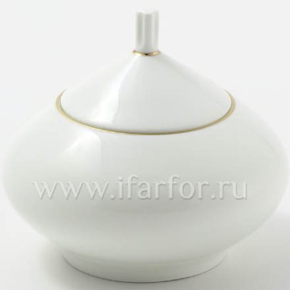 Сахарница Золотая лента Купольная