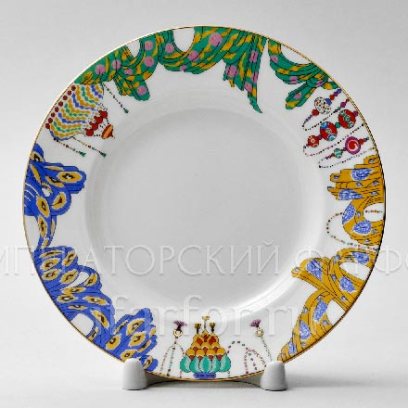 Тарелка мелкая «Балет. Шахерезада» Костяной фарфор. 150 мм.