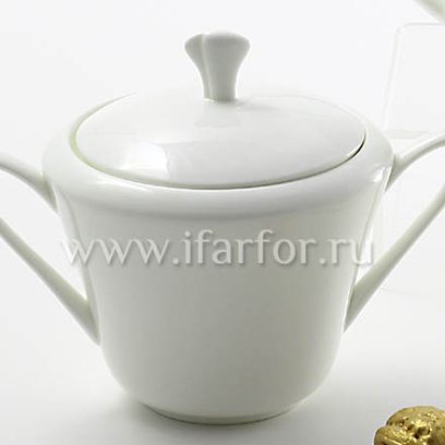 Сахарница «Белый» Форма: Сад. Тонкостенный костяной фарфор. 300 мл.