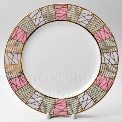 Тарелка мелкая «Морозная сказка» Твердый фарфор. 270 мм.