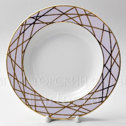 Тарелка глубокая «Морозная сказка» Твердый фарфор. 225 мм.