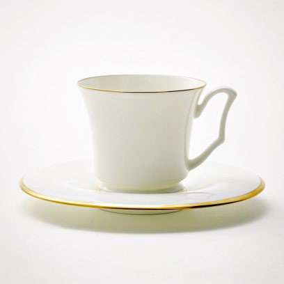 Чашка с блюдцем кофейная Золотая лента 1/2 Юлия