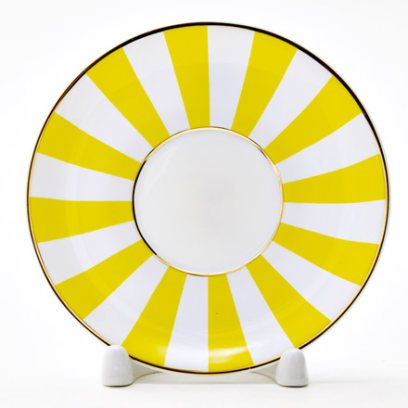 Блюдце кофейное Да и нет (желтый) Ландыш 2