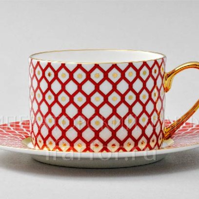 Чашка с блюдцем чайная Скарлетт 1 1/2 Идиллия