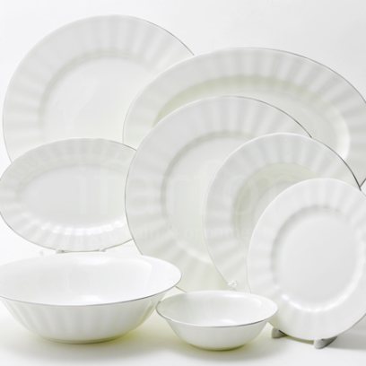Сервиз столовый «Платиновая лента» 6/24