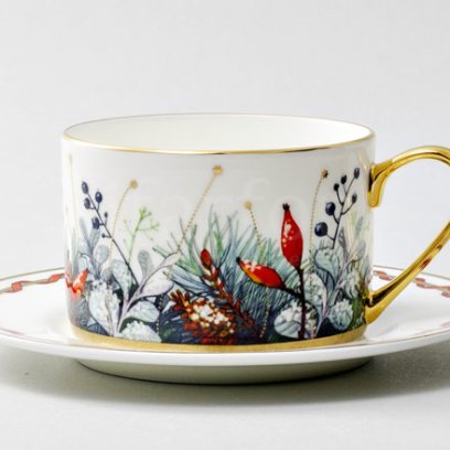 Чашка с блюдцем чайная Календа 1/2 Идиллия