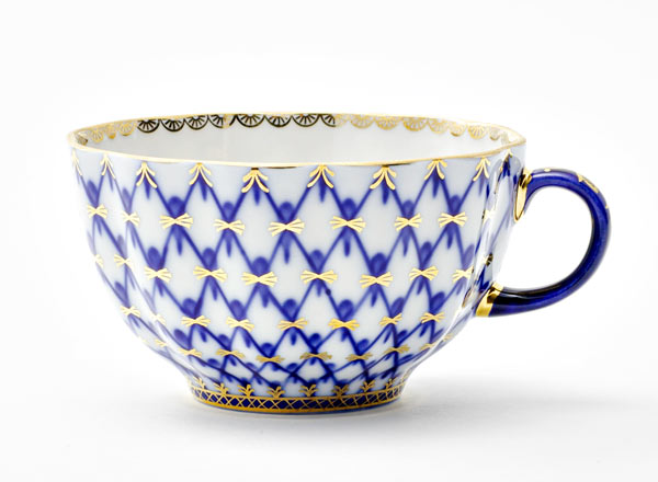 Чашка чайная Кобальтовая сетка Тюльпан