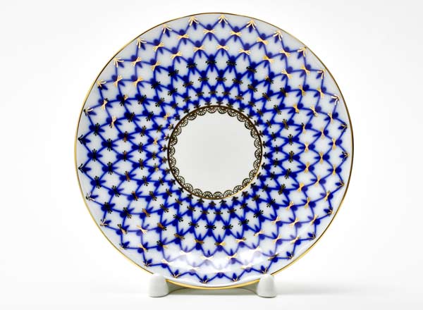 Блюдце чайное Кобальтовая сетка Тюльпан