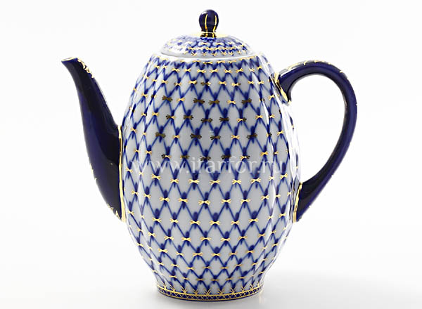 Кофейник Кобальтовая сетка Тюльпан