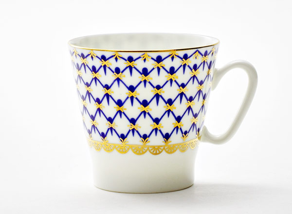 Чашка кофейная Кобальтовая сетка Черный кофе