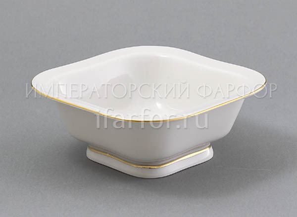 Салатник 2 порц. квадр. Золотая лента Молодежная