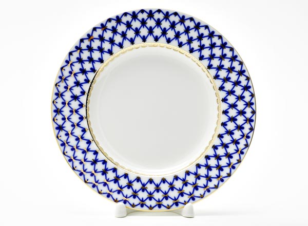 Тарелка мелкая Кобальтовая сетка