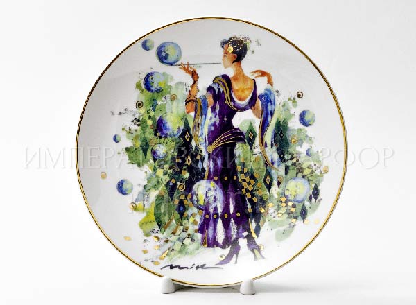 Plate decorative Soap opera. Spring