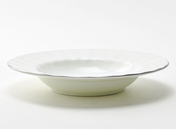 Тарелка глубокая Платиновая лента