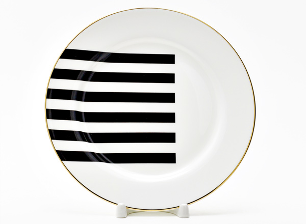 Тарелка плоская Да и нет (черный)