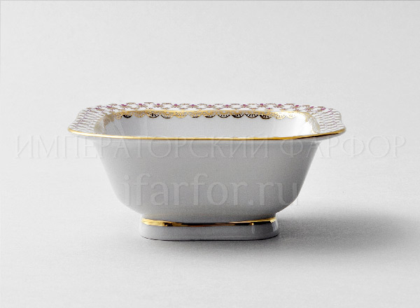 Салатник 1 порц. квадр. Сетка-Блюз Молодежная