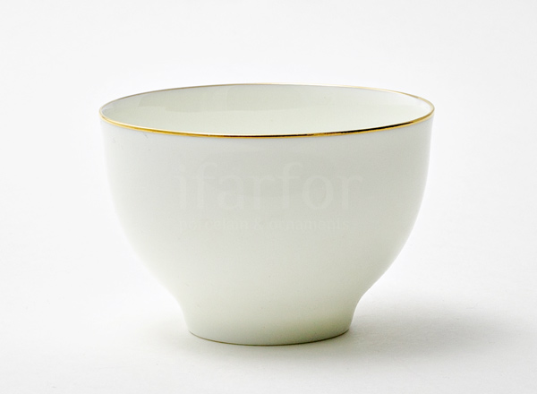 Чашка чайная без ручки Золотая лента Яблочко