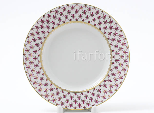 Тарелка мелкая Сетка-Блюз