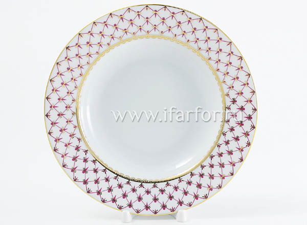 Тарелка глубокая Сетка-Блюз