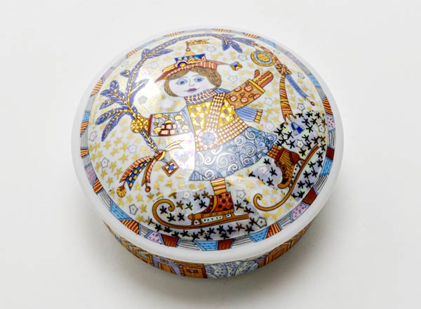 Туалетная коробочка Фигурное катание 1 Круглая