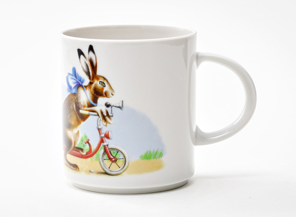 Mug Childrens Easter. On a visit with a gift Standard
