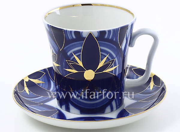 Бокал с блюдцем Вертолет Ленинградский