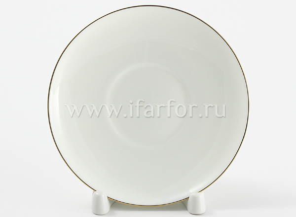 Блюдце чайное Золотая лента Волна