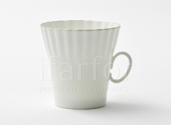 Чашка с блюдцем Золотая лента Одуванчик