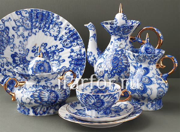 Сервиз чайный Поющий сад 6/22 Шатровая