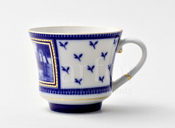 Чашка с блюдцем чайная Первый Садовый мост Банкетная