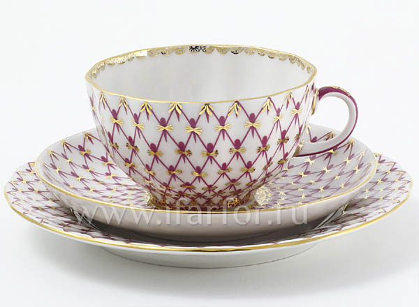 Комплект чайный Сетка-Блюз Тюльпан