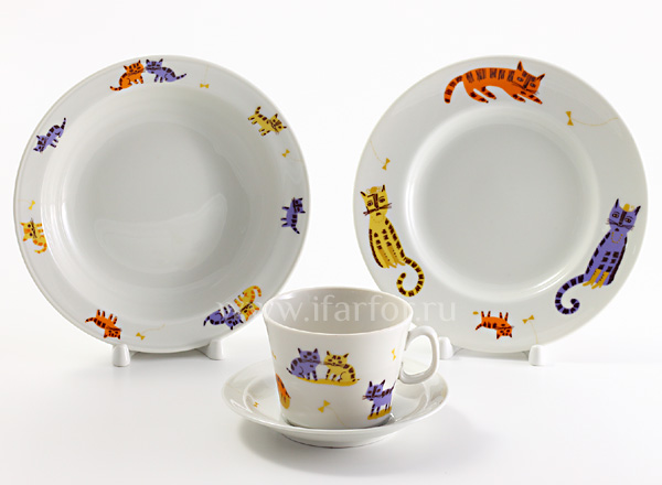 Комплект детский четырёхпредметный Коты Молодежная