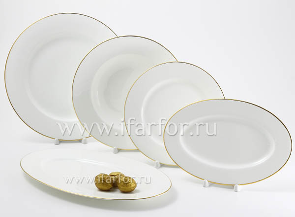 Сервиз столовый Золотая лента 6/20 Стандартная