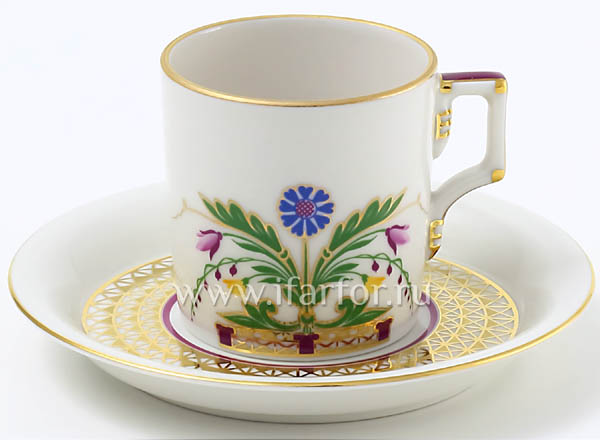Чашка с блюдцем кофейная Замоскворечье Гербовая