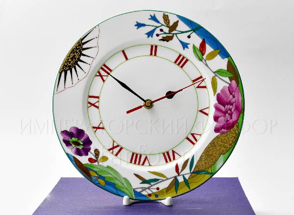 Часы-тарелка в подарочной коробке Под солнцем золотым Европейская-2