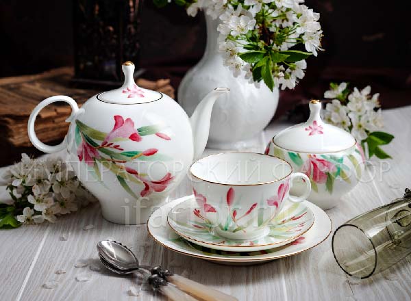 Сервиз чайный Акварель 6/20 Яблочко